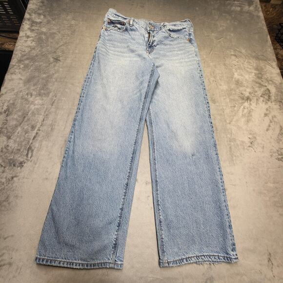 American Eagle Outfitters Denim - American Eagle Outfitters Jeans Womens 8 Blue Straight Stovepipe Light Wash